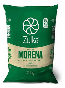 Azucar Morena Zulka 2kg Caña 100% Origen Natural Calidad - KCTS