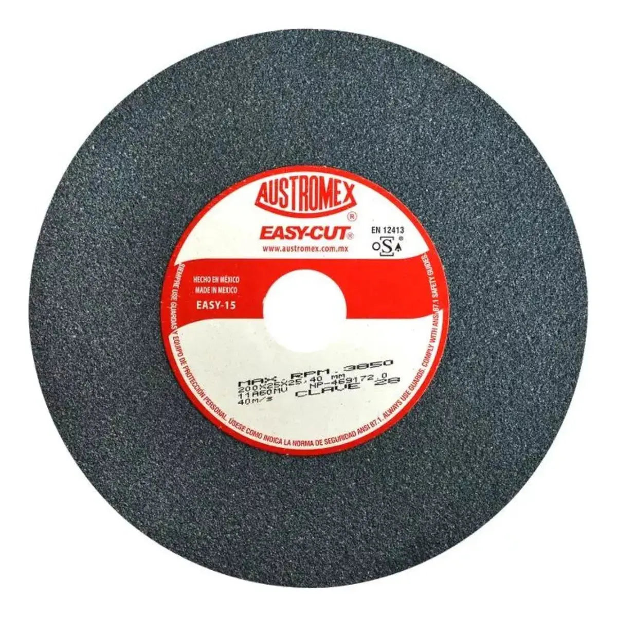 Rueda Abrasiva 28 Austromex Grano 60 8'' Esmerilar Afilar - Austrodiam