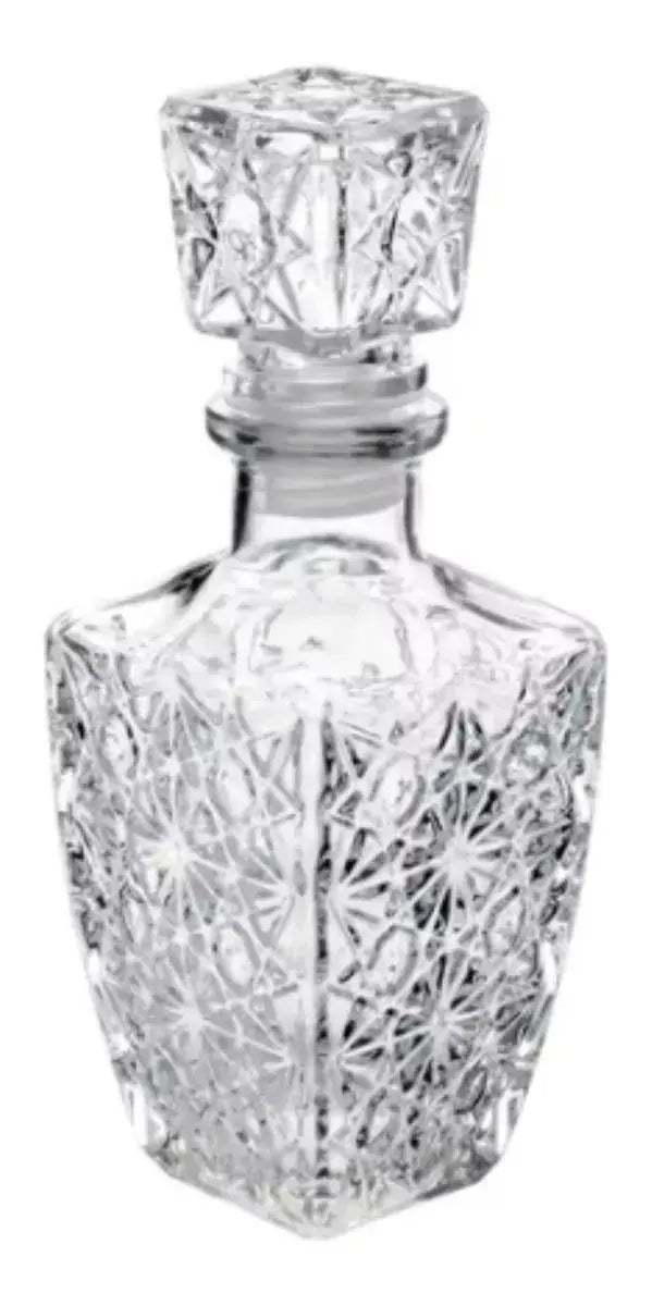 Set 2 Licoreras Vidrio Cristal Diamante Vidrio Resistente 1L - Vittori