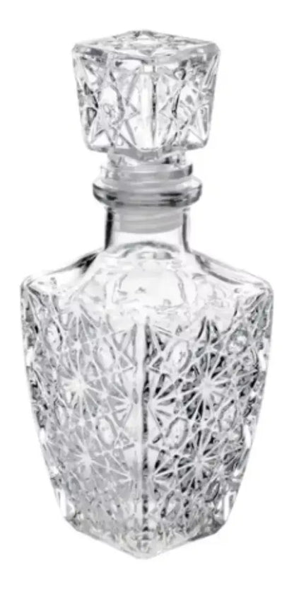 Set 2 Licoreras Vidrio Cristal Diamante Vidrio Resistente 1L - Vittori