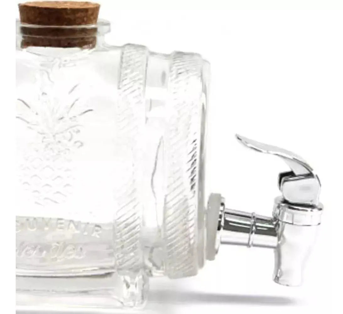 Dispensador Bebidas Barril Tequila Mezcal Vitrolero Vidrio - Vittori - vista trasera