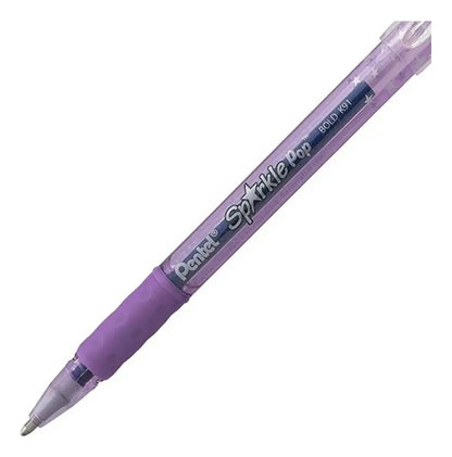 8 Boligrafos Gel Metalico Pentel Sparkle Pop 1.0mm - Pentel - detalle