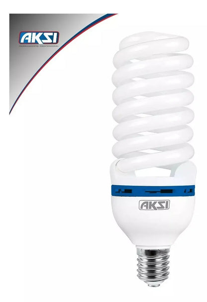 Foco Ahorrador Aksi 65W (Ilumina 250W) - Luz Blanca 127v - Aksi - vista lateral
