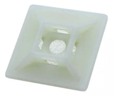 100 Pzas Base Cincho Techtools Autoadherible 3x3cm Blanco - CNX