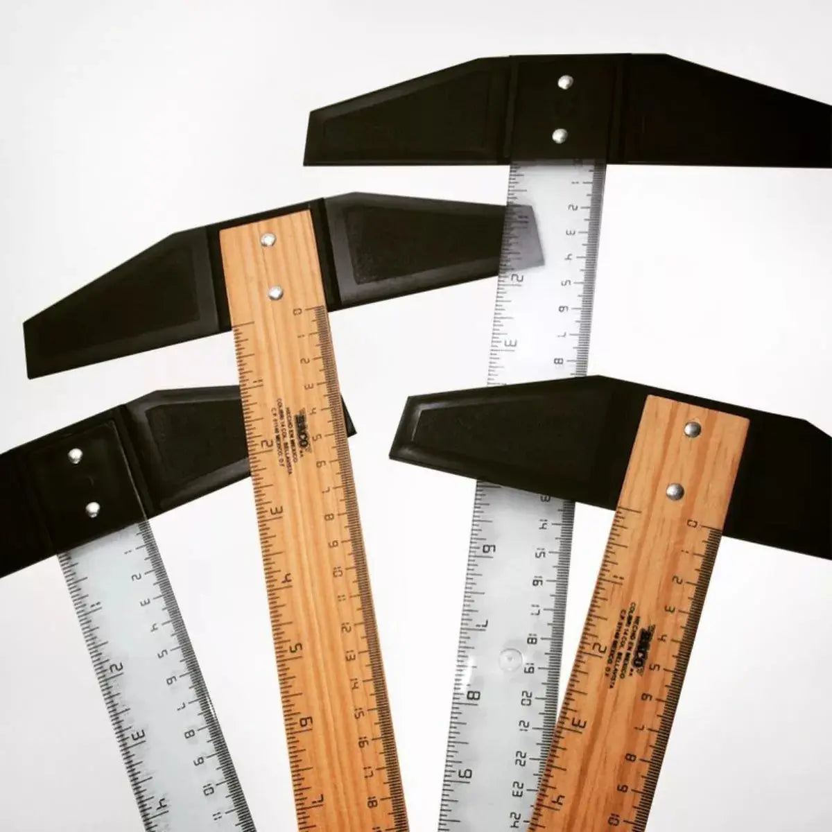 Regla T Madera C/graduacion 60 Cm Baco Escolar Profesional - BACO - vista lateral