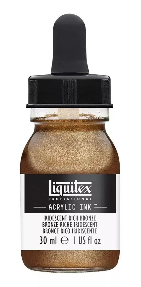 Tinta Acrilica Liquitex Lx Professional Ink Color A Escoger Iridecent Rich Bronze - Bronce Rico Iricidente - Liquitex
