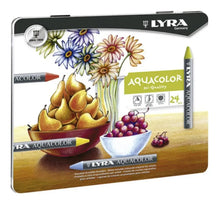 Set 24 Crayones Lyra Aquarell Estuche, Crayón Acuarelable - lyra - vista lateral