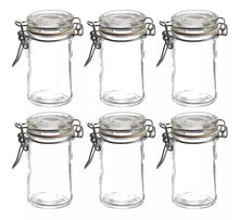 6 Frascos Vidrio Almacena 60 Ml Tapa Organizadores Cocina - Vittori - detalle