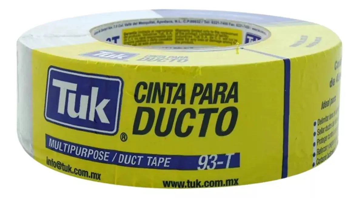 Cinta Ducto 93t Tuk Color Gris Plata 48mm X 10m Sellado - Tuck
