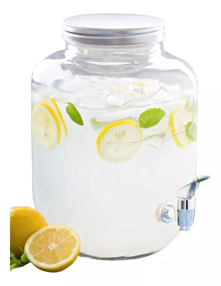 2 Pack Mason Jar Dispensador Bebidas 8 Lt Vitrolero Agua - Vittori - detalle