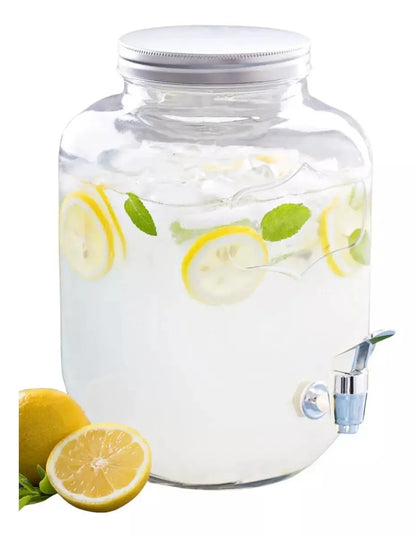 2 Pack Mason Jar Dispensador Bebidas 8 Lt Vitrolero Agua - Vittori - detalle