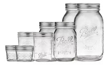 Set 8pz Mason Jars Ball Boca Regular 4 Tamaños - Coveme - empaque