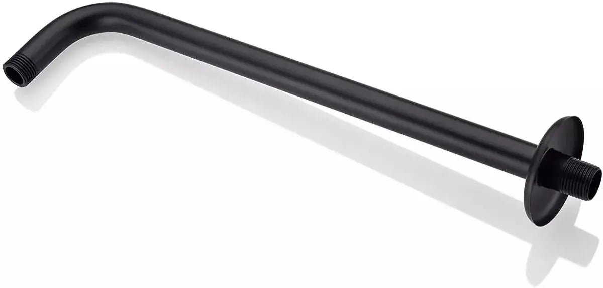 Cuello Regadera Meer 40cm Negro Mate Chapeton Acero - CNX - accesorios