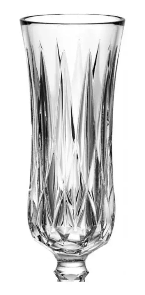 6 Copas Flauta Vino Tinto Vidrio Cristal Labrado Verzy - Vittori - uso