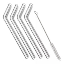 4 Popotes Reusables Vidrio Hergonomico Mason Jars - Outset - vista lateral