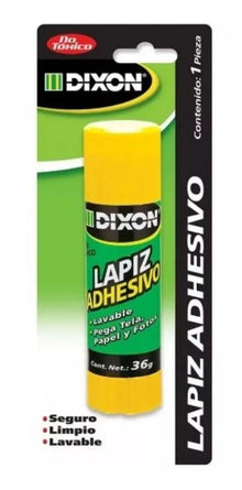 Lapiz Adhesivo Pegamento Barra Blanco Escolar Dixon 36g 1 Pieza - ADHES