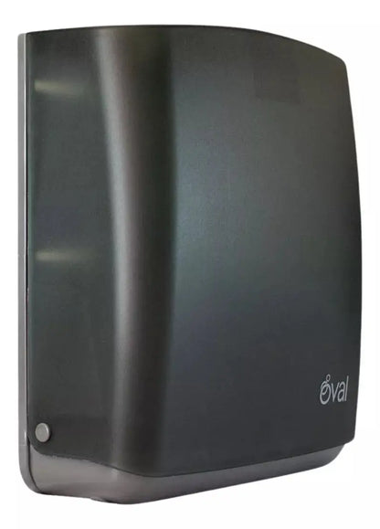 Dispensador Toalla Interdoblada Oval Humo Largo - Oval - vista trasera