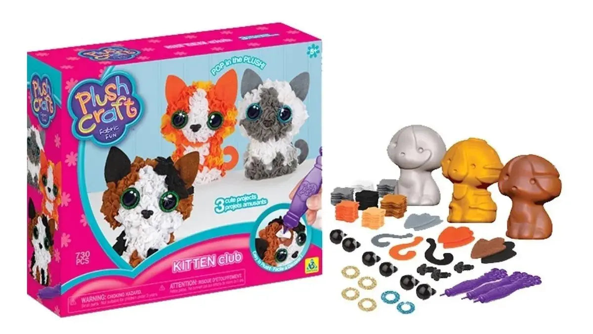 Peluche Armable Club Gatitos Plush Craft Minis Colección - Roel - detalle