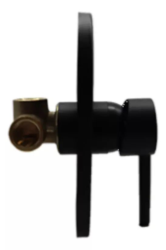 Mezcladora Monomando Regadera Meer Color Negro Mate - CNX - vista trasera