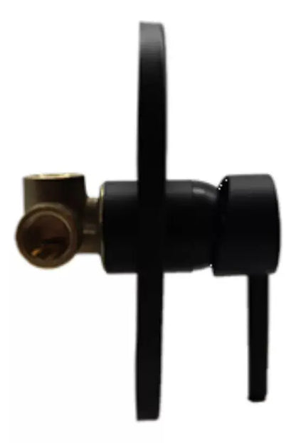 Mezcladora Monomando Regadera Meer Color Negro Mate - CNX - vista trasera