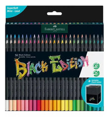 Lápices de Colores Faber Castell Super Soft Black Edition 50 Pz - Faber Castell - accesorios