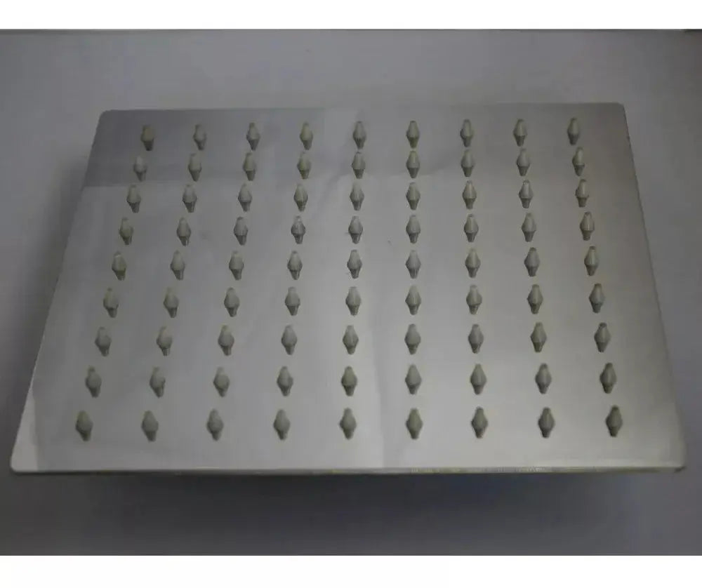 Regadera Cuadrada 8'' Meer Acero Inoxidable Ahorradora Agua - CNX - vista trasera