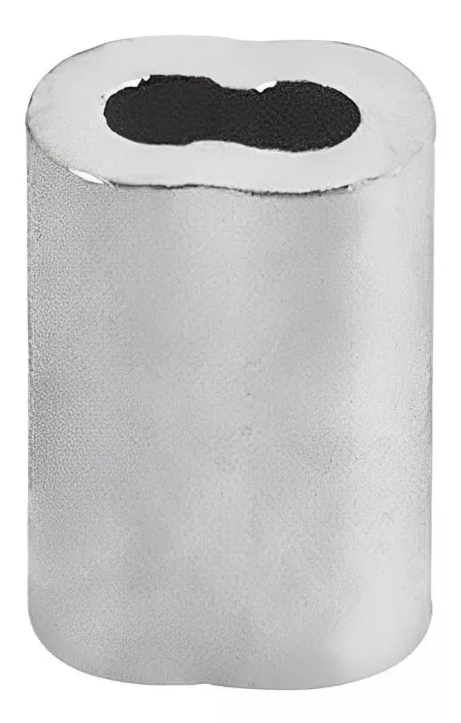 100 Pzs Casquillo Aluminio Doble 1/16 Dogotuls Cable Acero - Dogotuls - empaque
