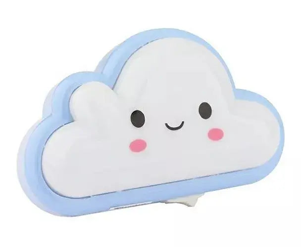 Lampara De Pared Luz Led Sanelec Forma Nube Azul Claro 2130 - Sanelec - vista lateral