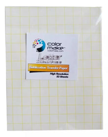 50 Hojas Papel Transfer Sublicotton Color Make - ColorMake - vista lateral