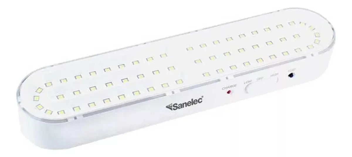 Lampara Led Emergencia Recargable Sanelec 60 Leds 4.5hr 2203 - Sanelec - vista lateral