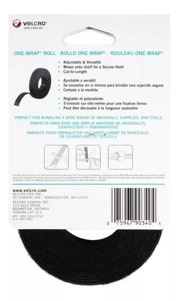 3.6m Correa Adhesiva Velcro ® Cinta Carga Reutilizable - Velcro