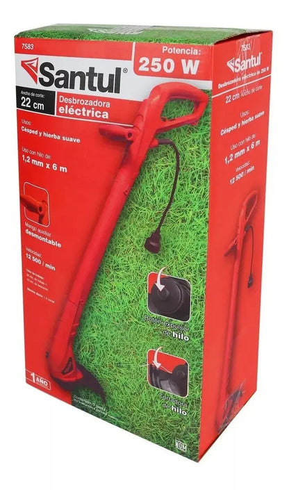 Desbrozadora Podadora Santul Eléctrica 250w Cortadora Pasto - Santul