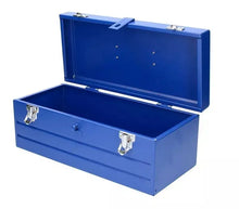 Caja Portaherramientas Metalica Foy Azul 16'' X 7'' X 6'' - Lock - vista lateral