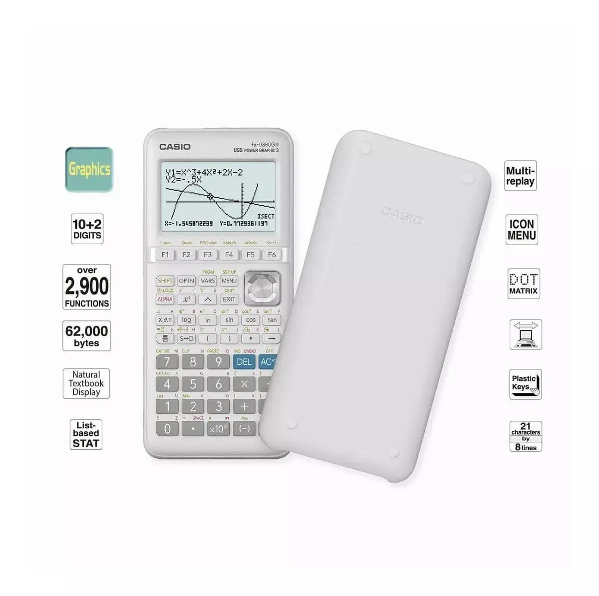Calculadora Graficadora Casio Fx-9860giii Más 2900 Funciones - Casio - accesorios