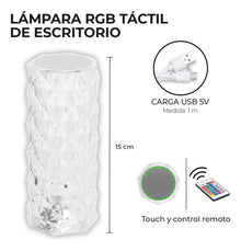 Lámpara Rgb Táctil De Escritorio Adir - Adir - vista lateral