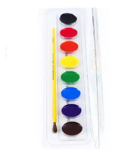 Acuarelas 8 Colores Pastillas Crayola Escolares Lavables - Crayola - empaque