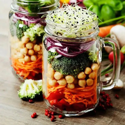 12pz Frasco Mason Jar Liso 480ml Tapa Popote Vidrio Colores - Vittori - contenido