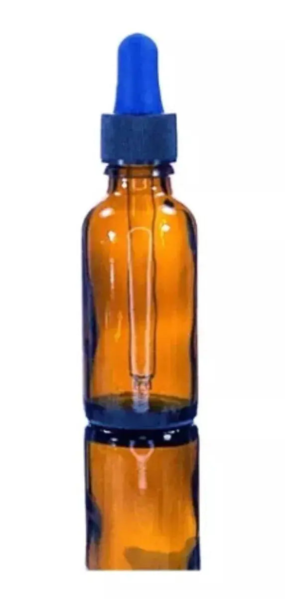 50 Botella Gotero Pipeta Vidrio 30 Ml Ambar Frasco Envase - Distenvases - vista lateral