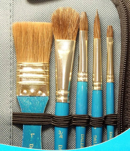 Pinceles Pelo Natural Daler Rowney Acuarela Oleo Acrílico 10 Piezas - daler rowney
