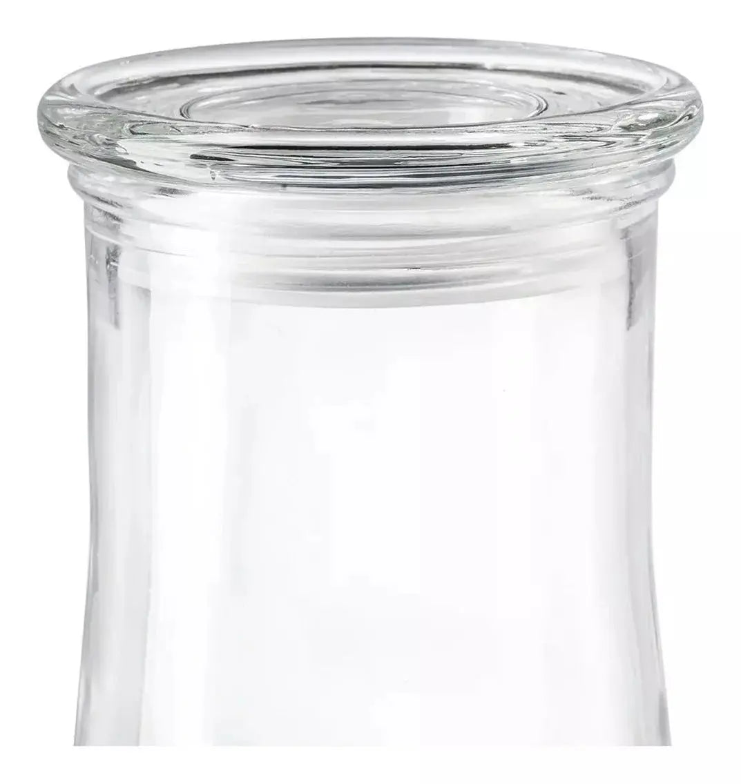 Set De 3 Frascos Especieros Vidrio Con Tapa Organizador - URREA