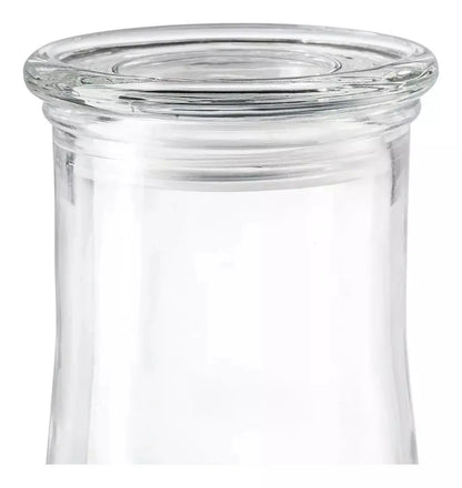 Set De 3 Frascos Especieros Vidrio Con Tapa Organizador - URREA