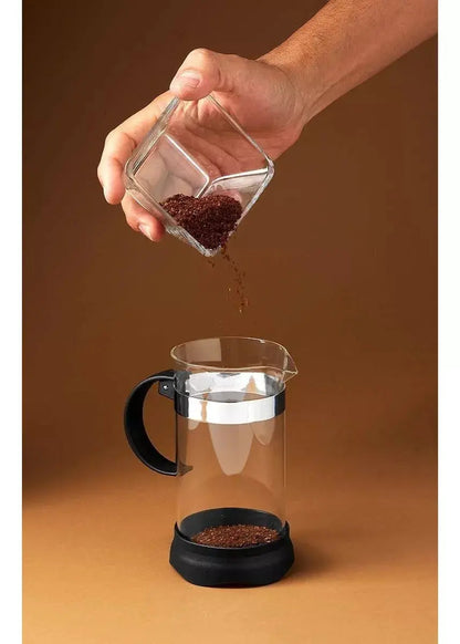 6 Pzs Cafetera Prensa Francesa 350ml Vidrio Embolo Cafe Te - Drink Lab - vista trasera