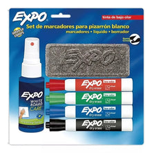 Kit 4 Plumones Pizarrón + Borrador + Liquido Limpiador Expo - Expo - contenido