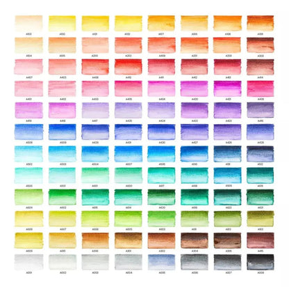 Set 96 Brush Pen Colores Dibujo Plumón Punta Pincel Arteza - Coveme - contenido