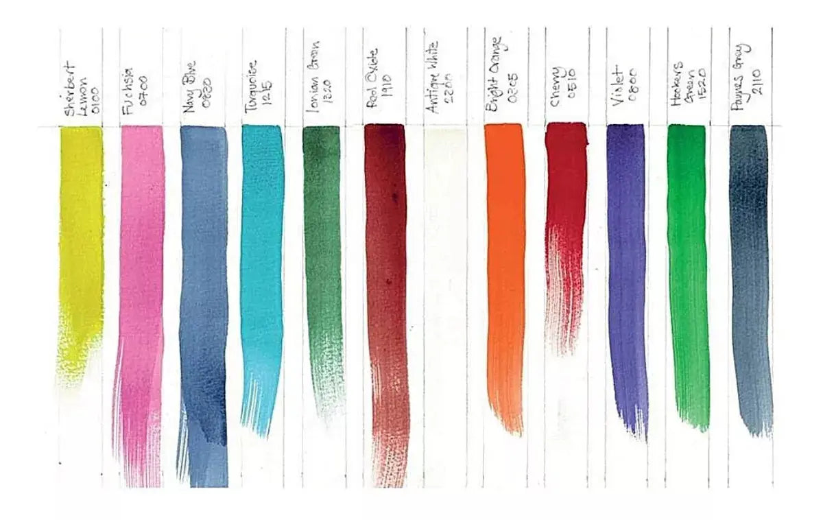 Estuche Acuarela 12 Pastillas Colores Inktense Derwent V2 - Derwent - vista lateral