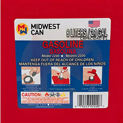 TANQUE PLASTICO PARA GASOLINA 2 GALONES DOGOTULS MW2002 - Dogotuls - empaque