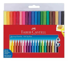 Plumones Marcadores Faber Castell Grip Colores Base Agua 20 Piezas - Faber Castell