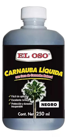Carnauba Líquida El Oso Color Negro 250ml Limpieza Calzado - El oso - vista lateral