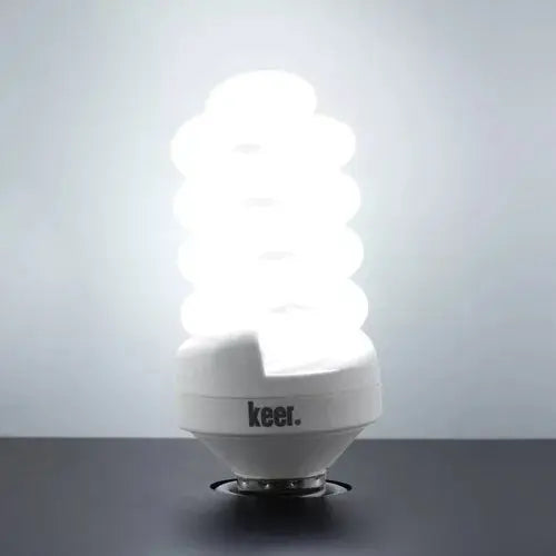 Foco Espiral Ahorrador Keer No.30 Luz Fría 20w Base E27 - Santul - detalle