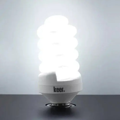 Foco Espiral Ahorrador Keer No.30 Luz Fría 20w Base E27 - Santul - detalle